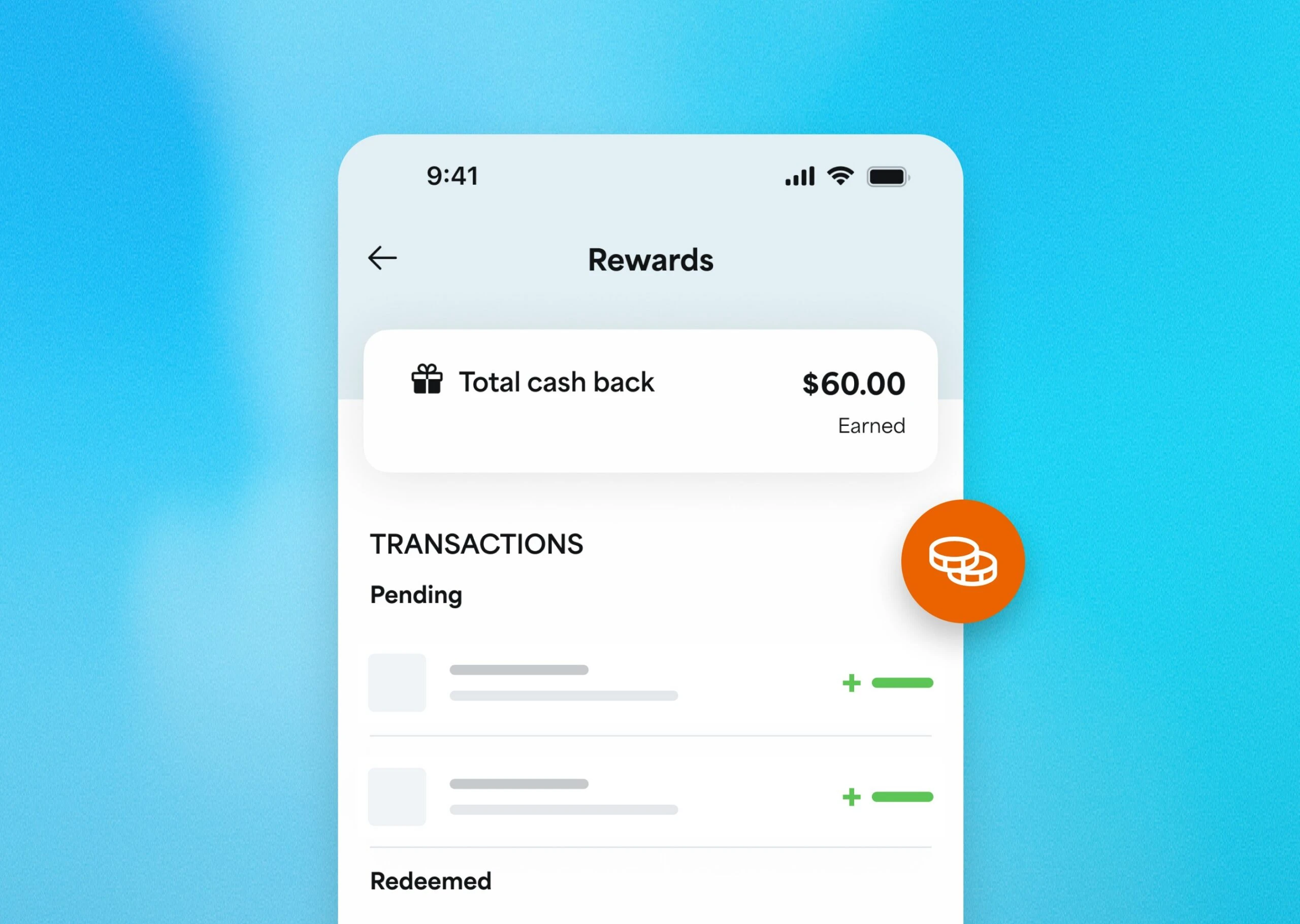 Earn rewards on your transactions