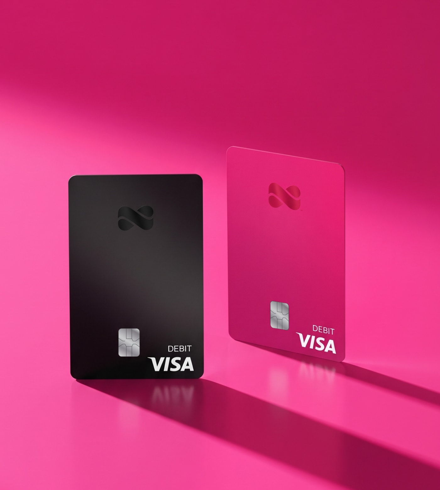 Netspend Cashback Visa Debit Card in black and pink