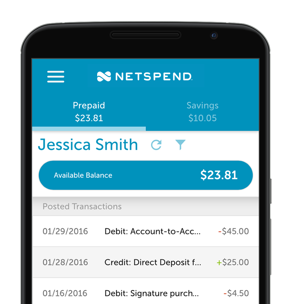 Online Account Center  Netspend Prepaid Debit